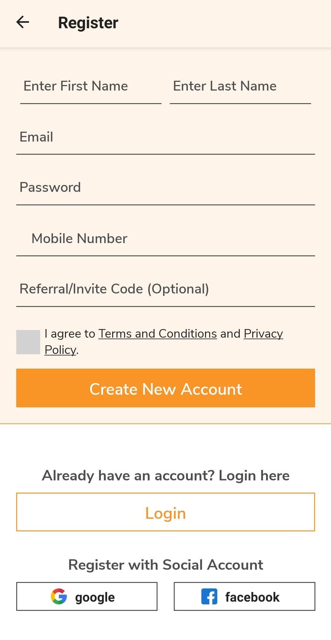 Allez Driver app screen 2