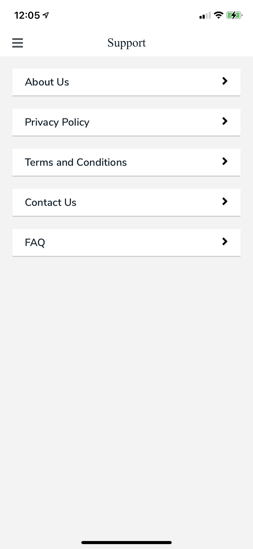 Allez Driver app screen 7
